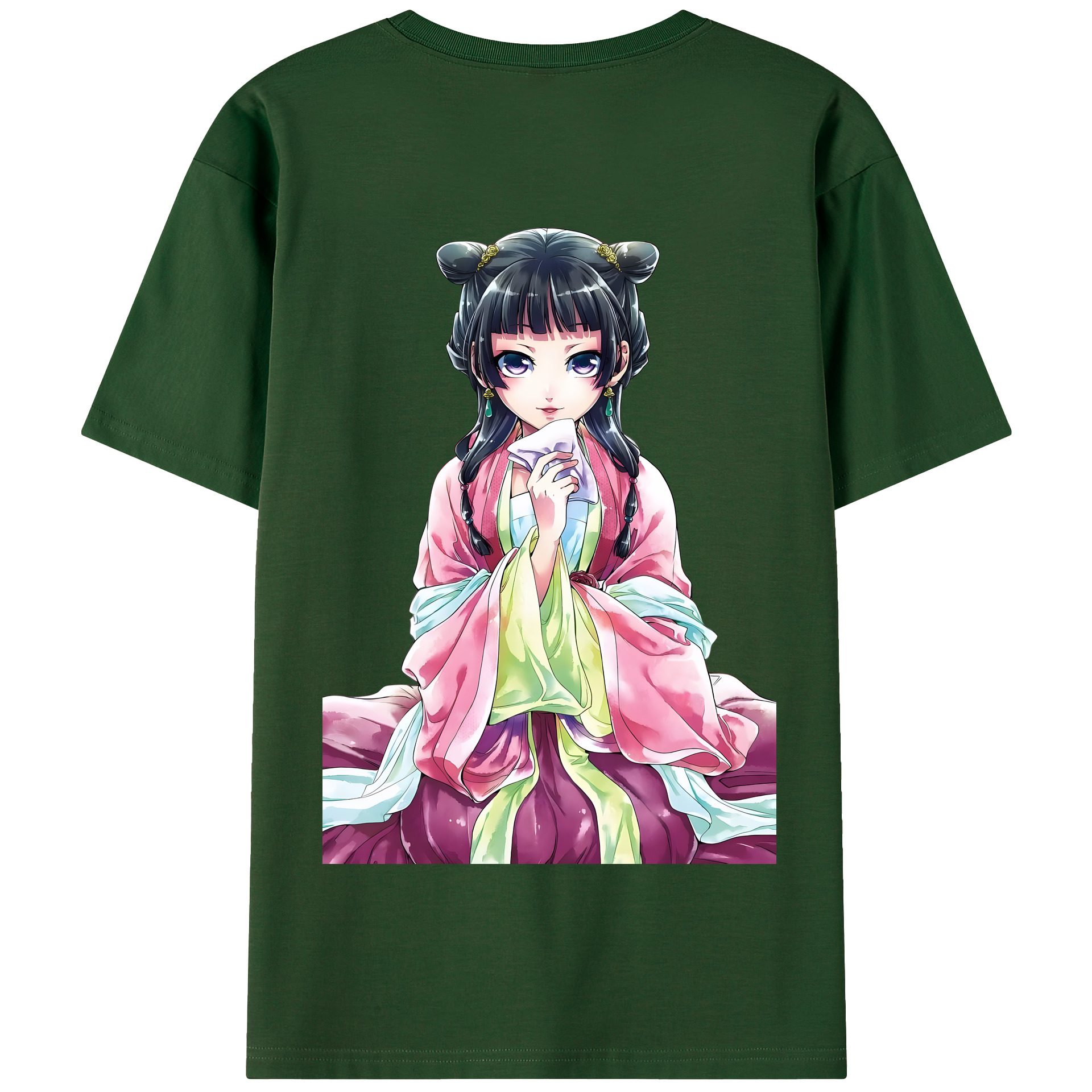 （画像用） 薬屋のひとりごと The Apothecary Diaries 綿100％半袖Tシャツ（背面プリント）